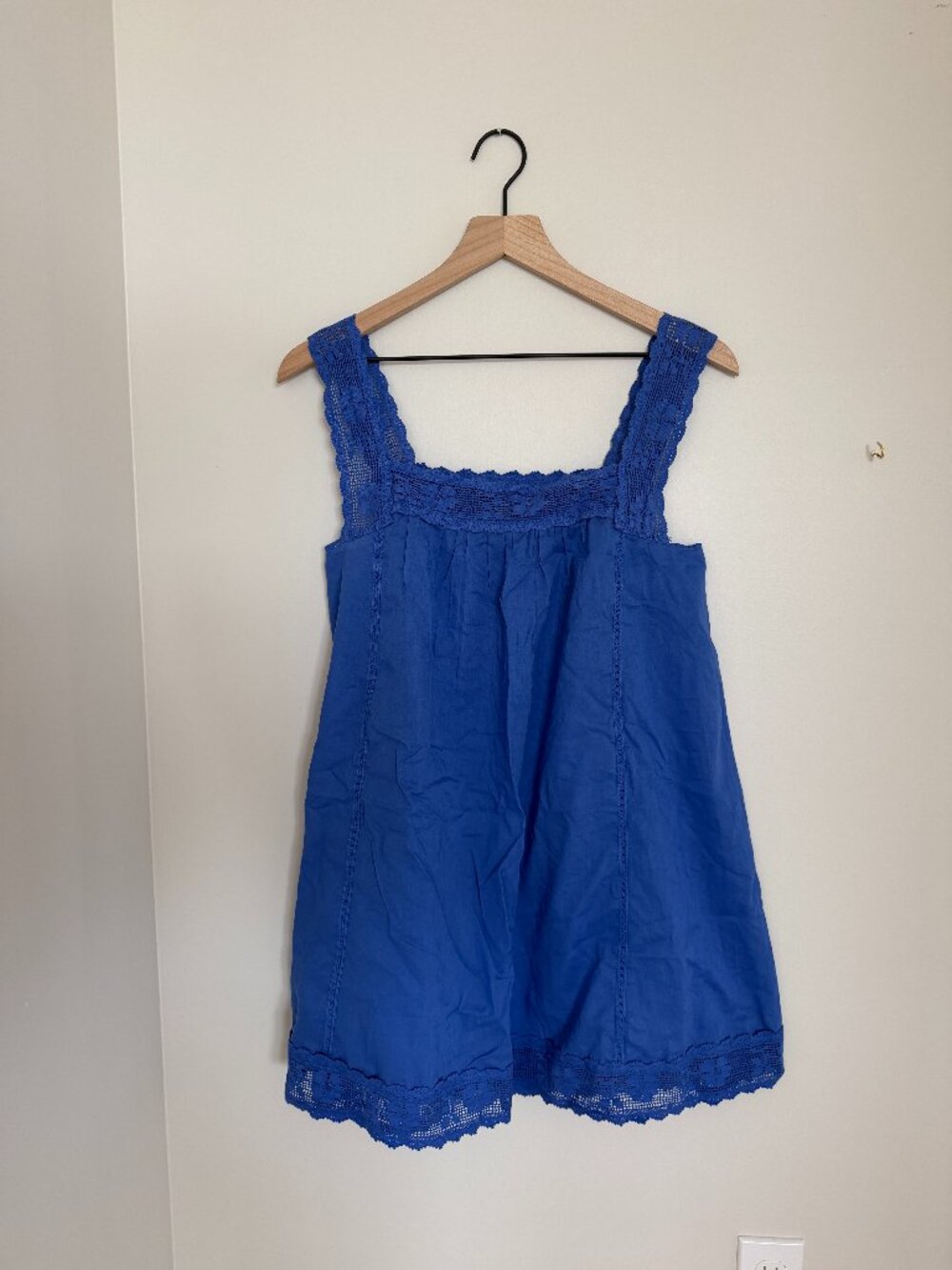 J.Crew Lace Trim Mini Beach Dress size XS NWOT